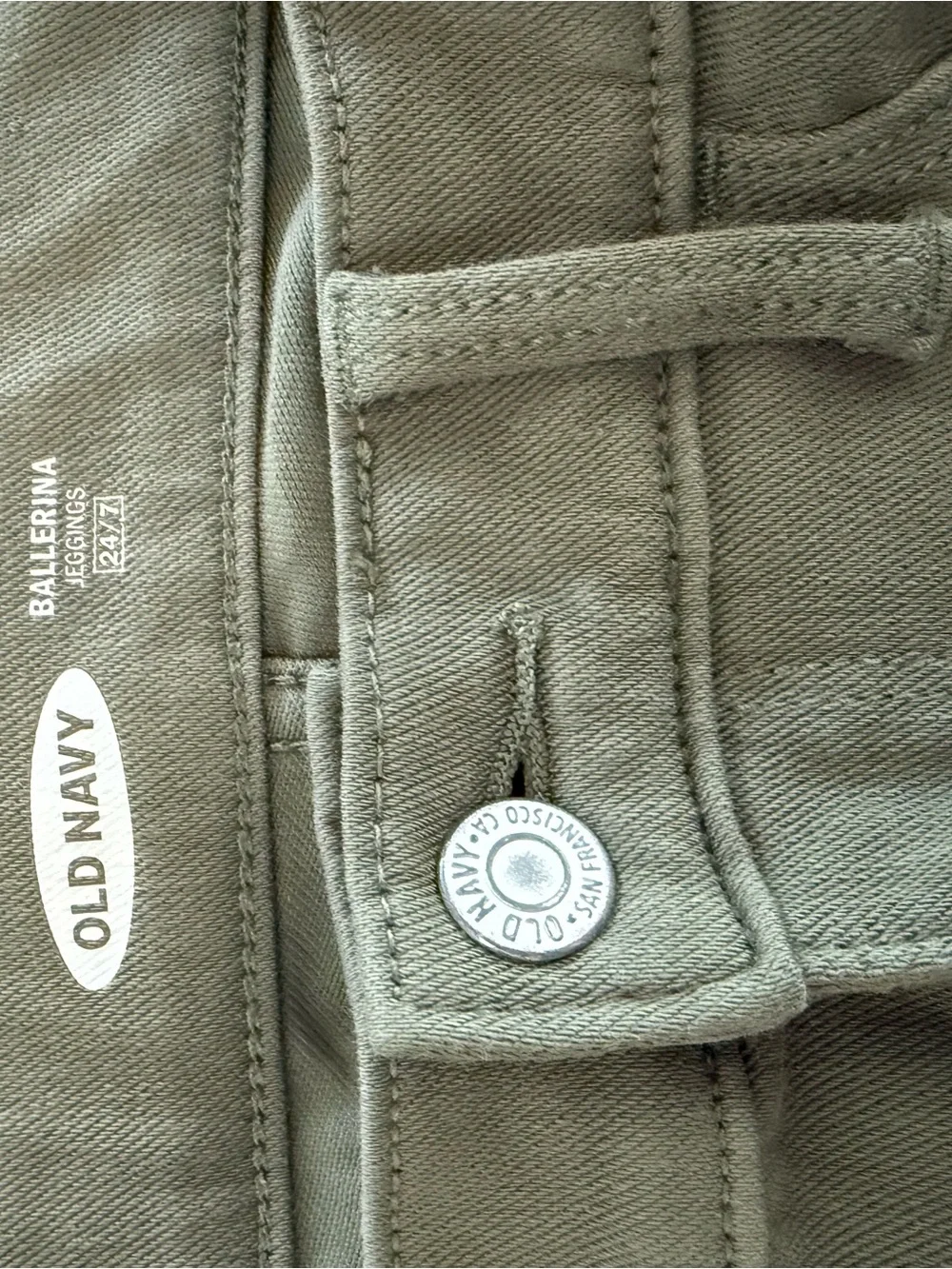 Old Navy Olive Green Kids Jeggings